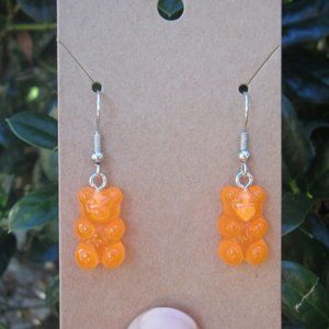 Orange Gummy Bear Earrings
